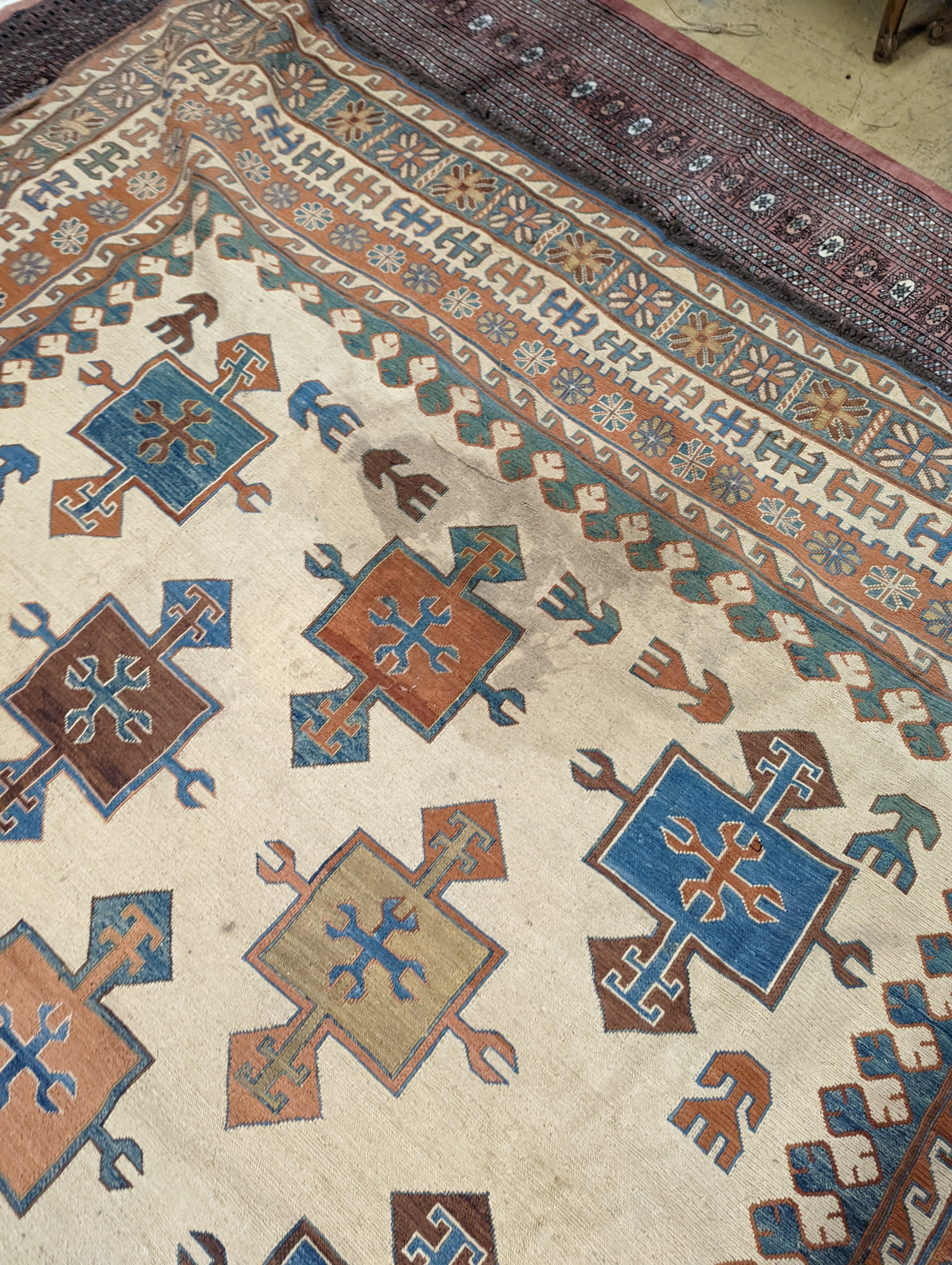 A Soumak carpet, 328 x 250cm